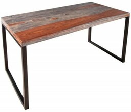 Biurko z drewnianym blatem Elements 40280 King Home