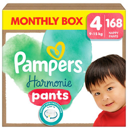 Pampers Harmonie Pants Pieluchomajtki, rozmiar 4, 168 szt.