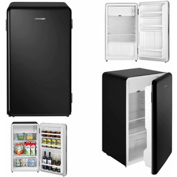 Lodówka jednodrzwiowa Podblatowa Concept LTR3047bcN Czarna Retro Design