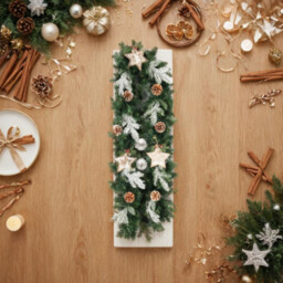 Girlanda dekorowana boho z oświetleniem 40 LED 2