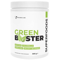Progress Labs Green Booster Matcha Chlorella Spirulina Młody