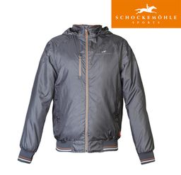 Schockemohle Kurtka przeciwdeszczowa LENNOX unisex - grey/orange