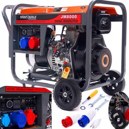 Agregat Prądotwórczy Generator Prądu 3FAZOWY 8kW 8000W Diesel