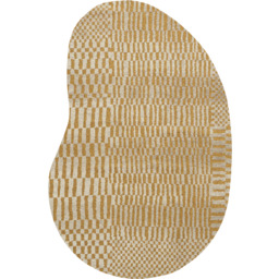 DYWAN Berber Peanut Erg nieregularny kształt, szaro-żółta kolorystyka,
