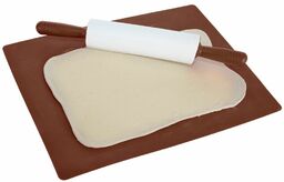 Stolnica do ciasta i wałek silikonowe 60x50 cm