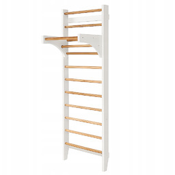 drabinka gimnastyczna Cherry Start biały-drewno