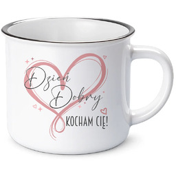 Dzień Dobry - Kocham Cię! - kubek emaliowany