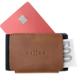 Fixed Skórzany portfel na karty, banknoty Tiny Wallet,
