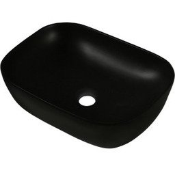 INVENA Umywalka nablatowa VITORIA 45,5 czarna CE-48-005-W