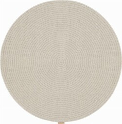 Dywan wełniany okrągły Agnella Noble Ruti jasny beż