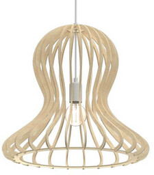 Amplex Wisząca lampa sypialniana Octo 5017 drewniana ekologiczny