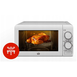 Kuchenka mikrofalowa Ud MG20L-WA 700W Grill 20L Biała