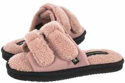 Klapki Calvin Klein Home Slide Velcro Shearling YW0YW00861