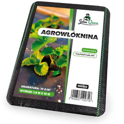 Agrowłóknina Agrotkanina Czarna 70g 1,6x10m