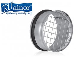 Króciec zakańczający z uszczelką i siatką prosty 80mm