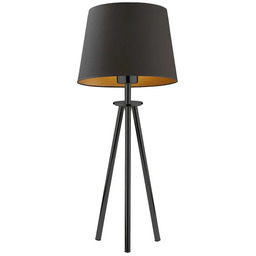 Lumes Lampa stołowa trójnóg na czarnym stelażu -