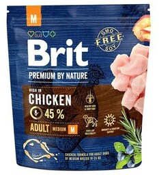 Brit Premium By Nature Adult Medium Kurczak /