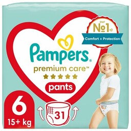 PAMPERS Pieluchomajtki Premium Care Pants 6 (31 szt.)