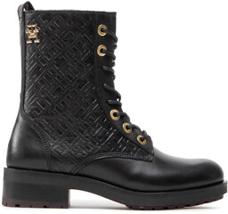 Botki Tommy Hilfiger Th Monogram Biker Boot FW0FW06817