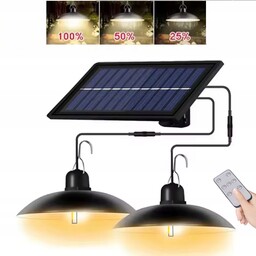 Zestaw 2x Żyrandol Wisząca Lampa Solarna Led Żarówka