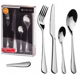 Ambition 24 Duże Solidne Sztućce Rave New Modern