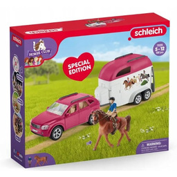 Schleich 72223 Zestaw Samochód z Przyczepą