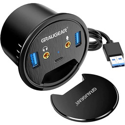GRAUGEAR USB 3.0 table hub, 3 ports, 1