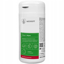 MEDISEPT VELOX WIPES Chusteczki do dezynfekcji powierzchni, puszka,