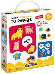 CzuCzu Puzzle kontrastowe Tu pasuje