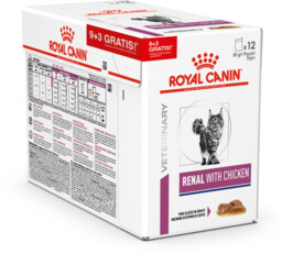 ROYAL CANIN Cat Renal Chicken 85gx12 (9+3 GRATIS)