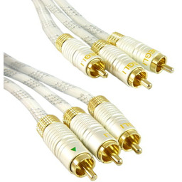 Przyłącze 3 wtyki RCA na 3 wtyki RCA