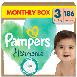 Pampers Harmonie Pieluszki, rozmiar 3, 186 szt. (6-10