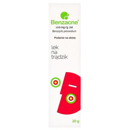 Benzacne żel 100 mg/g Lek na trądzik, 20