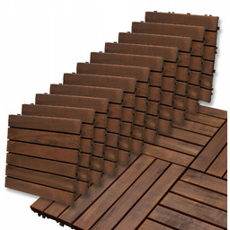 Panel tarasowy akacja 30x30 cm Ciemny Brąz 1mkw
