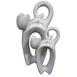 Figurka szkliwiona kot Lena Swarovski 32 cm Souvenire