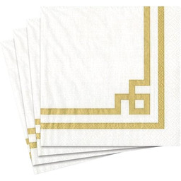 Caspari Rive Gauche papierowe serwetki koktajlowe, opakowanie 20