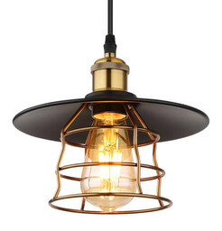 Globo Lampa wisząca Viejo 15086BH druciana czarna miedziana