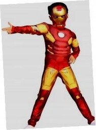 Kostium Iron Man 3D mięśnie+ maska/KW-1300/rozmiar M 120cm/7lat