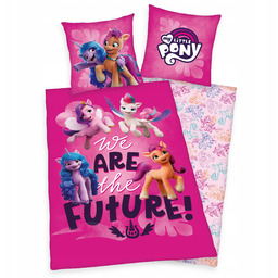 Pościel 135x200 My little Kucyki Pony różowa poszewka