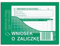 Druk "Wniosek o Zaliczkę" MICHALCZYK I PROKOP A6