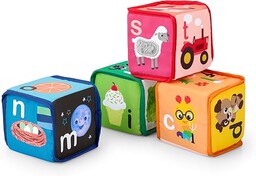 Baby Einstein Alpha Stacks miękkie klocki, multisensoryczne