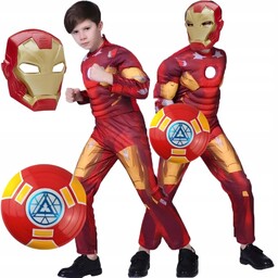 Strój Przebranie Kostium Iron Man Maska Tarcza Superbohater
