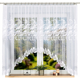 Iwona rozm. 500x160cm firana żakardowa, gotowa (z łukiem)