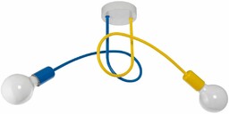 Sufitowa lampa dziecięca VEN W-LOOP/2 MIX pręty niebieski