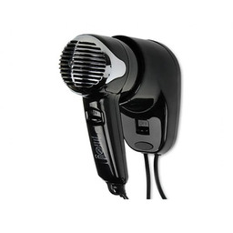 Hotelowa Suszarka do włosów, czarna, 1200W, temp: 40-54