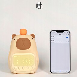 Zegar Budzik Lampka Nocna Led Dla Dzieci Kapibara