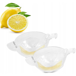2x RĘCZNA WYCISKARKA DO CYTRUSÓW CYTRYN POMARAŃCZY PRZEZROCZYSTA