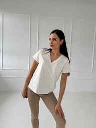 T-shirt śmietanka v