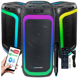 Kolumna Głośnik Partybox Blaupunkt PB06AC Karaoke Led Pilot
