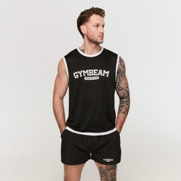 GymBeam Męski tank top Varsity Black